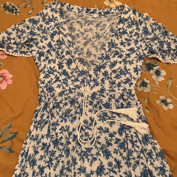 Blue floral maxi dress - Picture 2 of 2